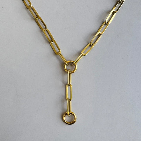 Paperclip carabiner drop necklace | PennyweightsJewelry
