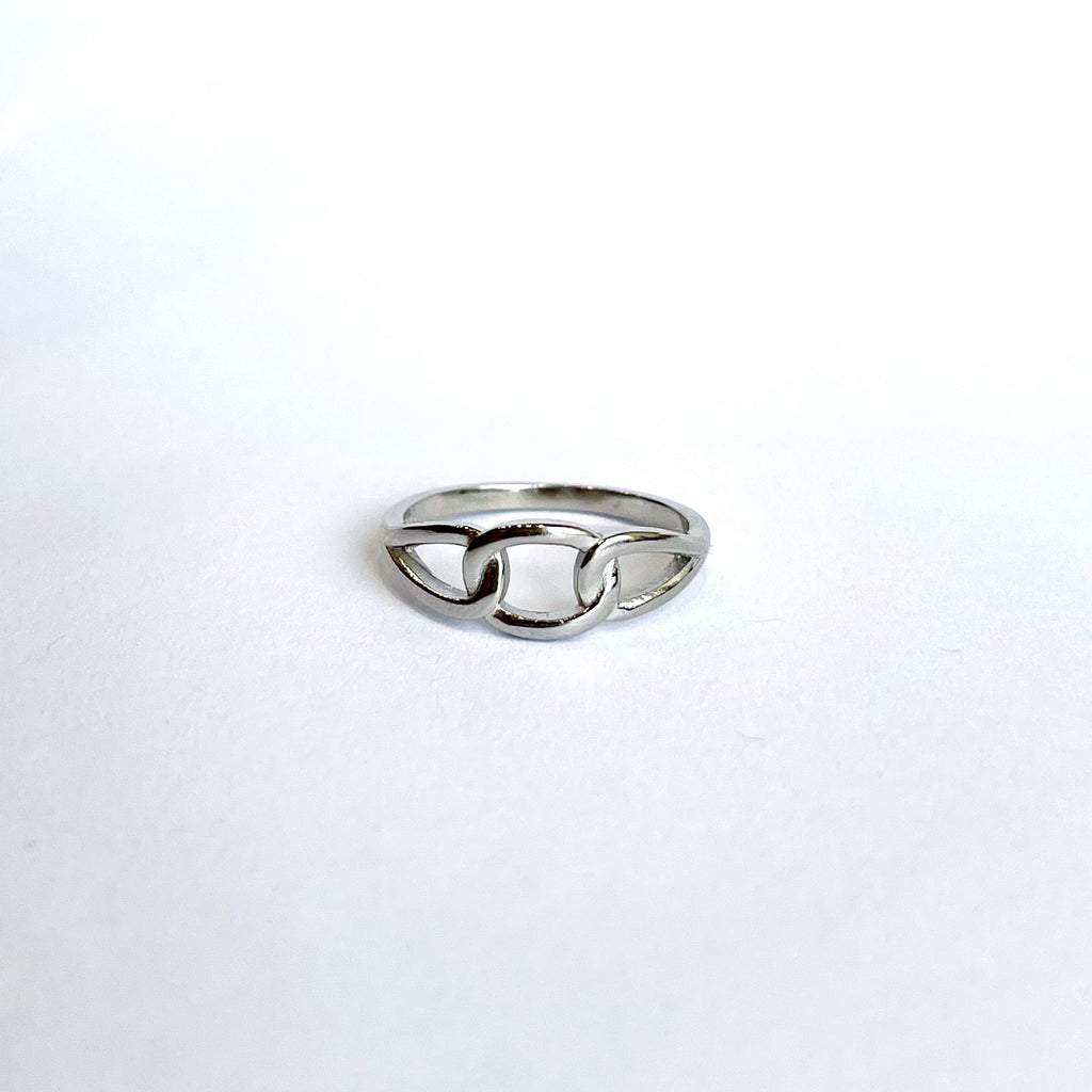 Sterling Silver 3 Link Ring