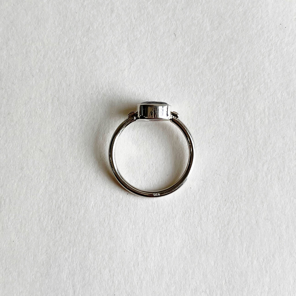 Sterling Silver Bella Oval Moonstone Ring