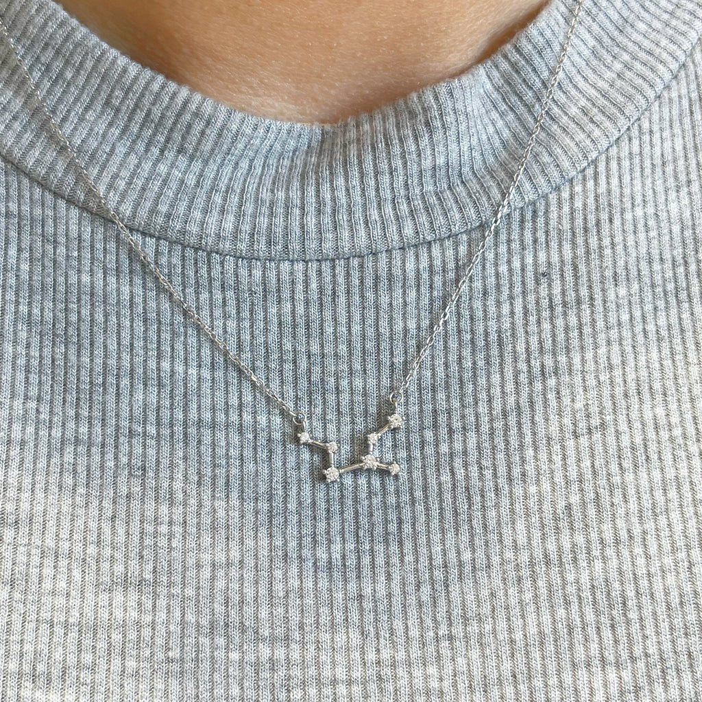 Sterling Silver and Sterling Vermeil Constellation Necklaces