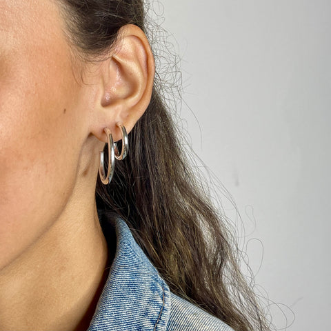 Hoop Pierce/3mm body (L) - VIVIFY STORE