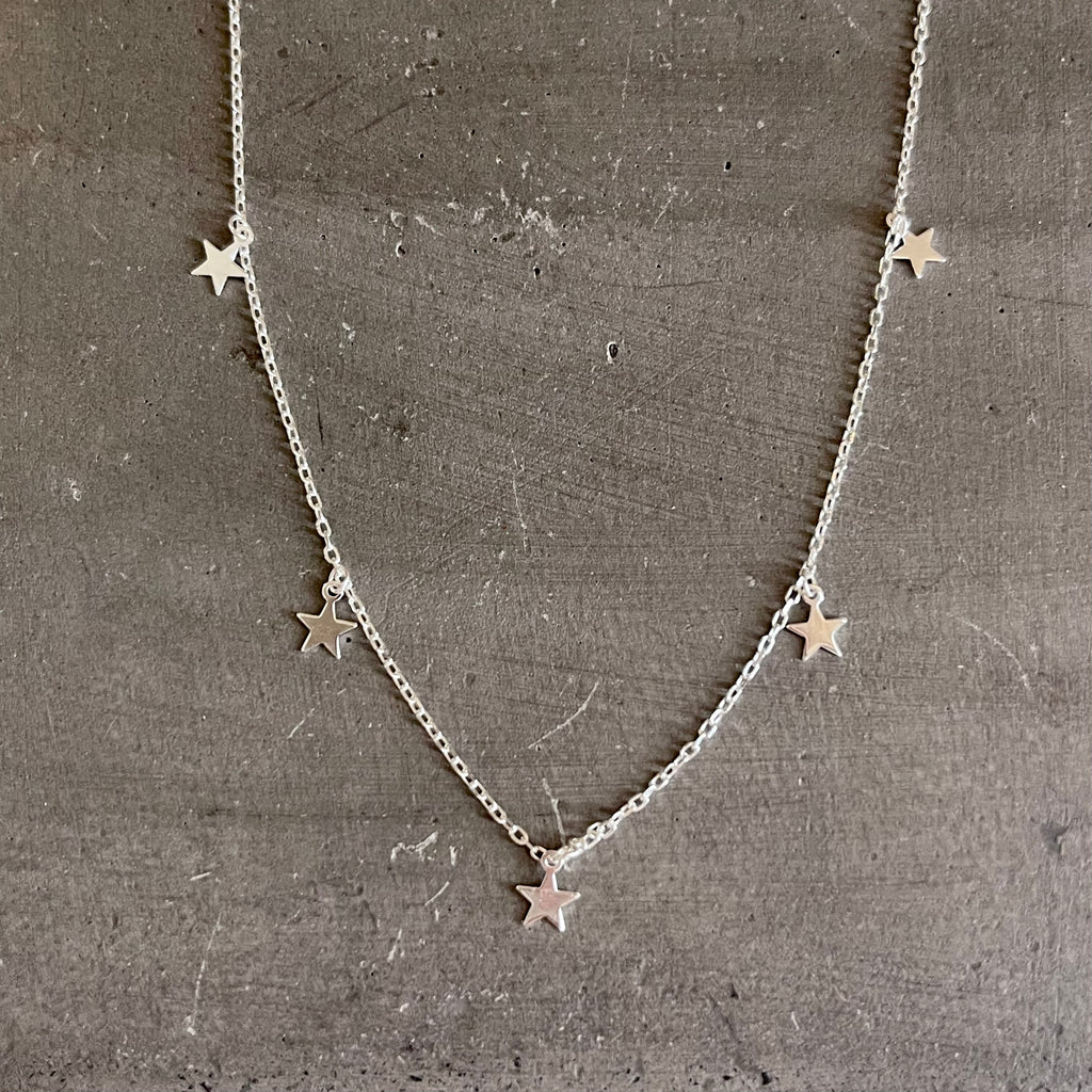 Sterling Silver Star Charm Necklace